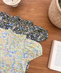10[予約]ohho floral blouse