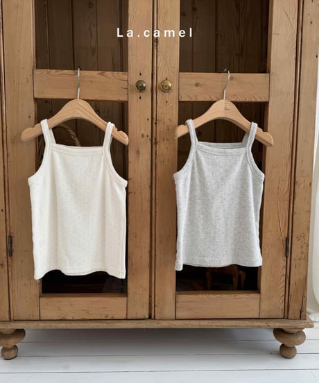 7[予約]La.camel vanilla camisole