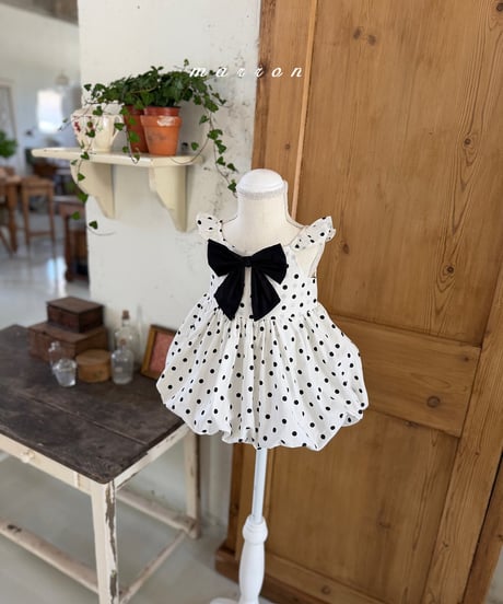 70[予約]marron bubble dress(XS-L)
