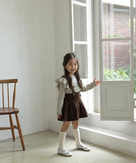 [即納]aladin pleated suspender skirt