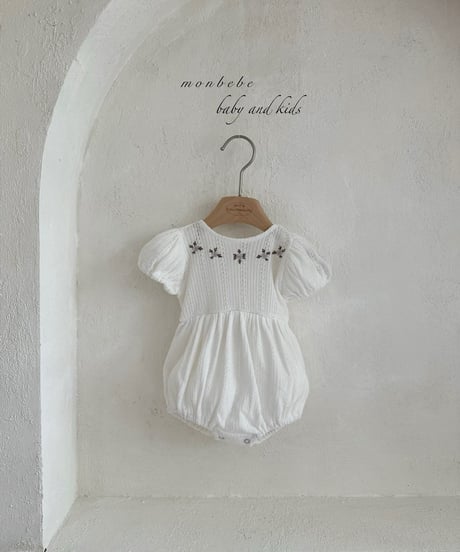 105[予約]monbebe lea embroidered suit(baby)