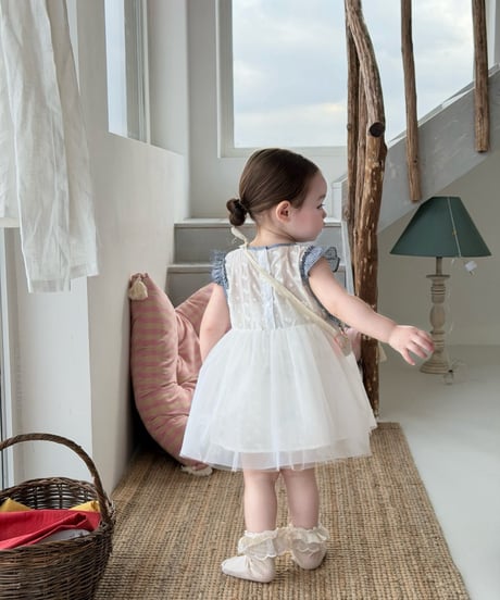40[予約]mydaughter check shasha bolero dress