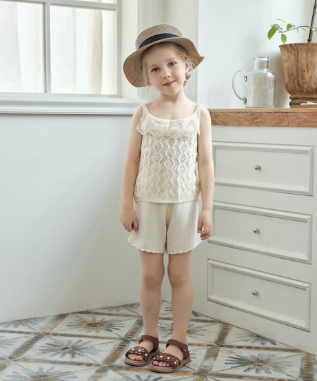 6[予約]Roa pony knit shorts set