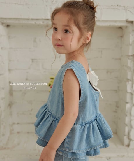 36[予約]melikey ribbon cancan sleeveless bl