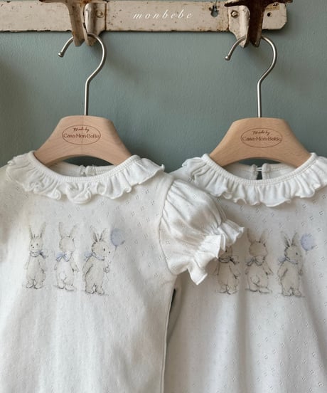 52[予約]monbebe rabbit eyelet suit