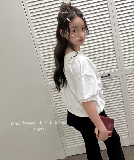 15[予約]matilda&lee cubic lettering tee