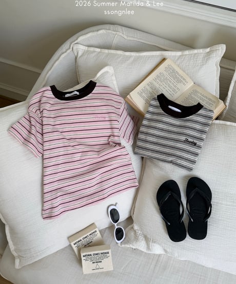 40[予約]matilda&lee slow border tee