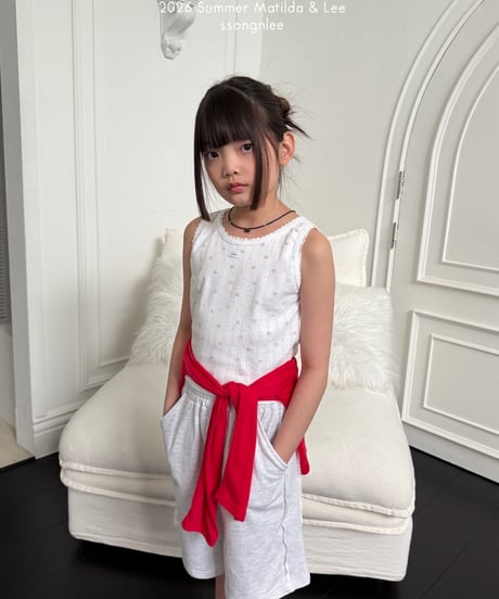 5[予約]matilda&lee eyelet lace tank top