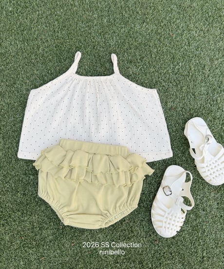 102[予約]ninibello pepper frill bloomers(baby)