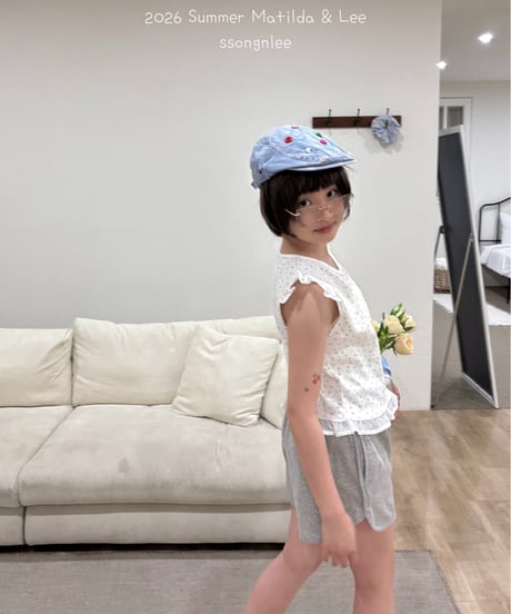 17[予約]matilda&lee eyelet wing tee