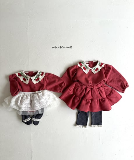 [即納]mienbloom.B cherry collar suit