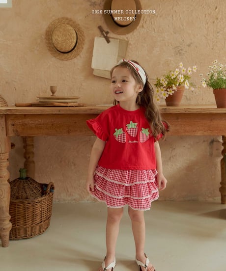 3[予約]melikey strawberry patch t