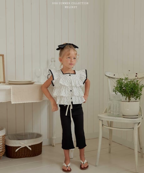 48[予約]melikey dot cancan sleeveless bl