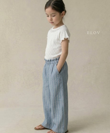5[予約]elov&monpetitbebe linen wide pants