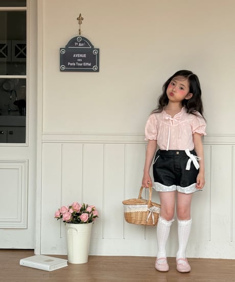35[予約]ninibello rosie embroidered blouse