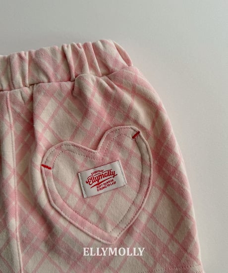 261[予約]ELLYMOLLY slash check skirt