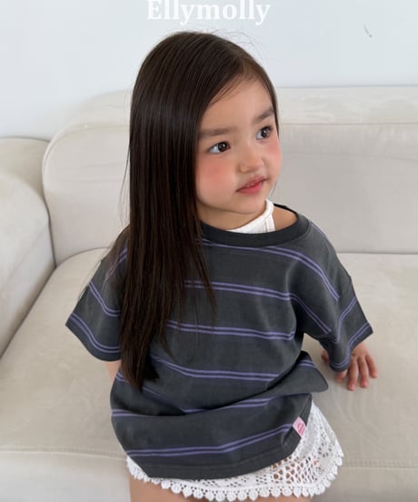 3[予約]ELLYMOLLY washed st boxy tee