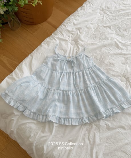 95[予約]ninibello pure tiered dress