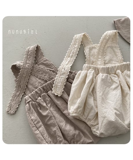75[予約]nunubiel milga romper & bonnet