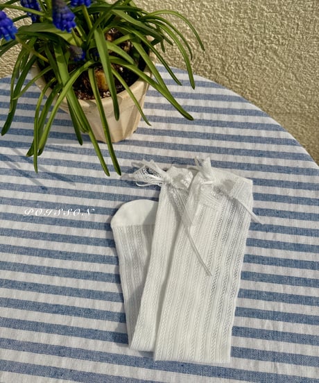 27[予約]poisson blanc lace socks