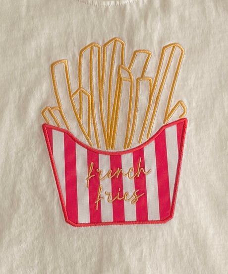 17[予約]ninibello french fries short sleeve t-shirt