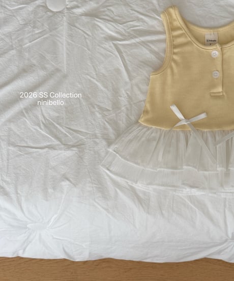 29[予約]ninibello frill ribbon tank top
