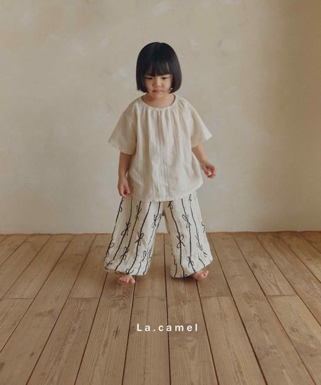 3[予約]La.camel mild blouse