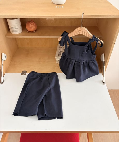 40[予約]ohho soft denim capri pants
