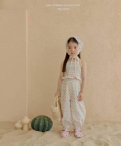 67[予約]melikey jelly flower jogger pants