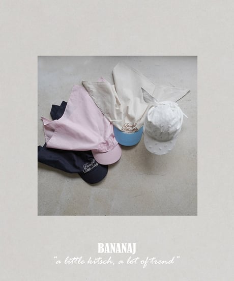 50[予約]BANANAJ scarf sun cap