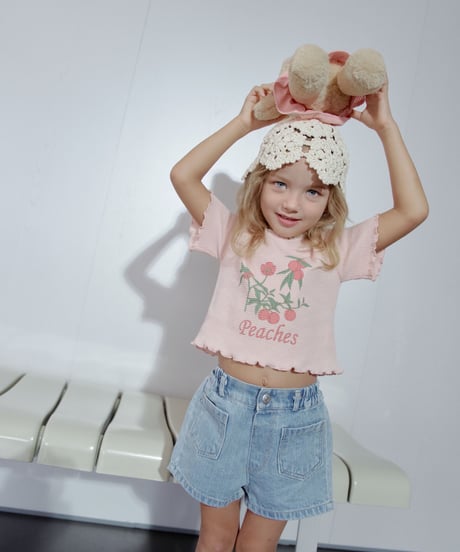 3[予約]momoann peach waffle tee