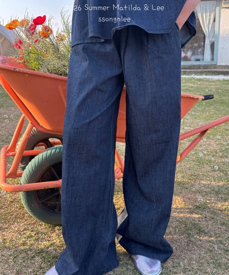 75[予約]matilda&lee hedge wide denim