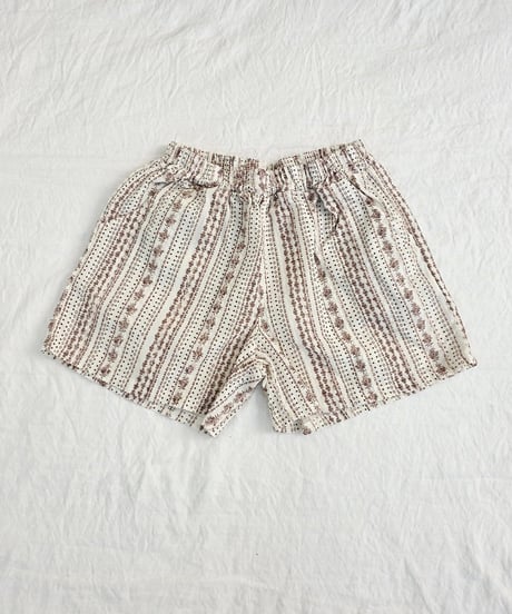 36[予約]mon Atelier morocco shorts