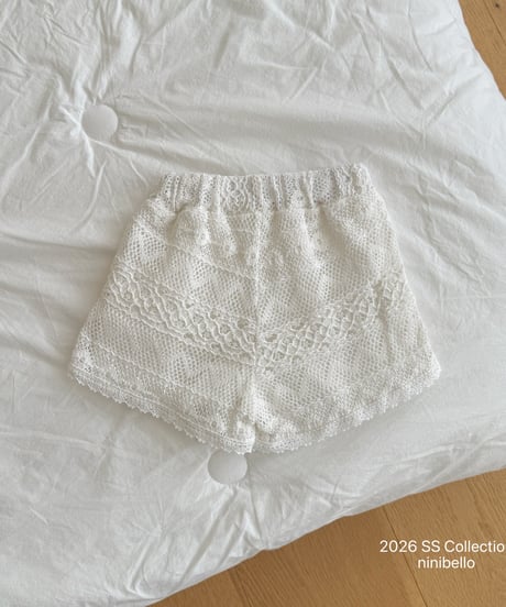 56[予約]ninibello crochet shorts