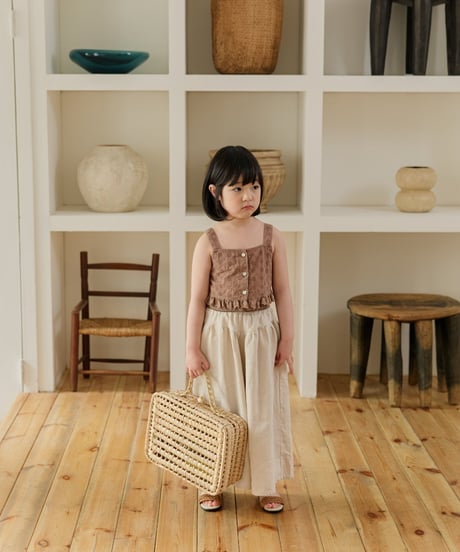 21[予約]mon Atelier sand linen pants