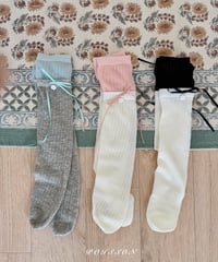 28[予約]poisson two tone long socks