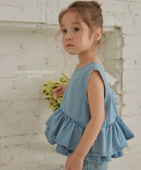 36[予約]melikey ribbon cancan sleeveless bl