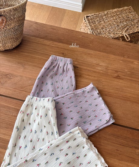 25[予約]ohho mare pleated pants