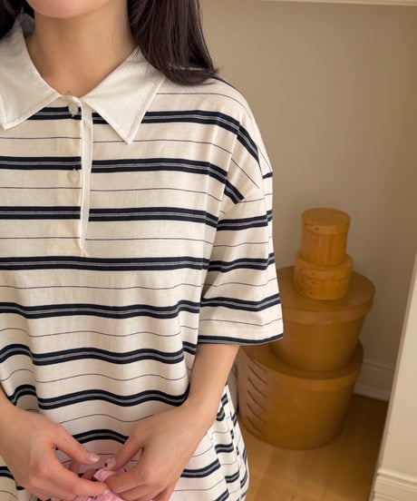 20[予約]ninibello pocky collar tee(adult)