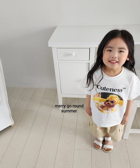 42[予約]merry go round summer print tee