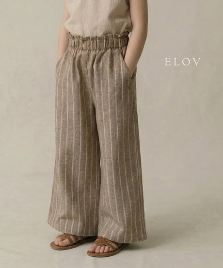 5[予約]elov&monpetitbebe linen wide pants