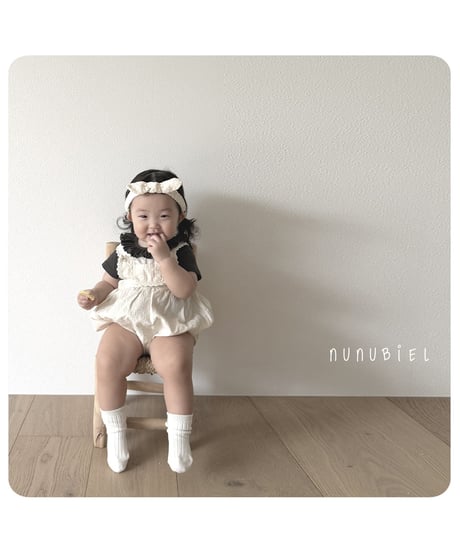 73[予約]nunubiel bebe ribbed frill t-shirts
