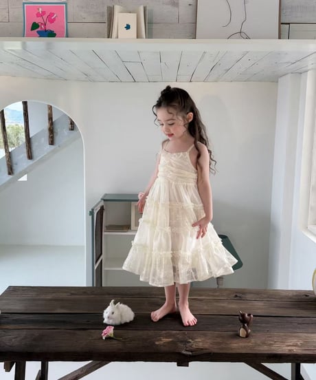 11[予約]aiai blanc lace strap dress