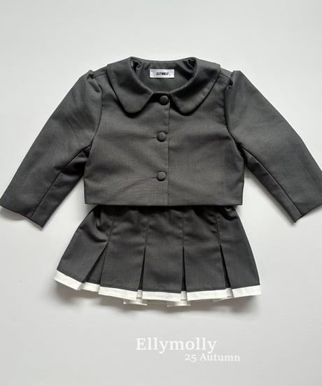 [即納]ELLYMOLLY shushu crop jk