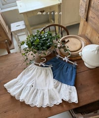 21[予約]marron lace wide leg pants(XS-L)
