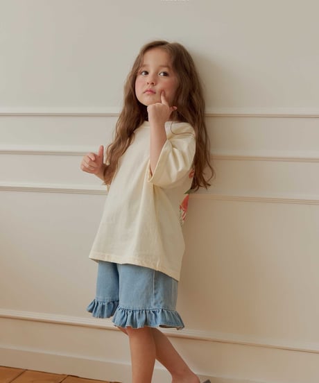 40[予約]melikey frill 5part denim pt