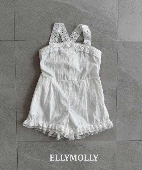 39[予約]ELLYMOLLY pure lace jumpsuit