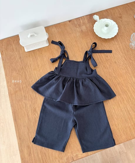 40[予約]ohho soft denim capri pants