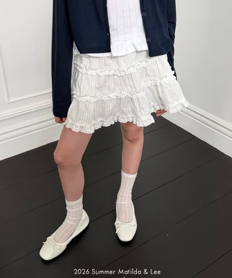 56[予約]matilda&lee pure lace skirt