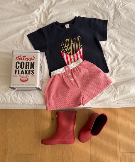 17[予約]ninibello french fries short sleeve t-shirt